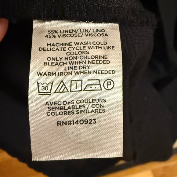 Loft Linen Blend Belted Puff Sleeve Dress - Picture 7 of 10